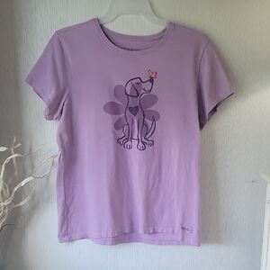 Life Is Good Purple Short Sleeve Tee